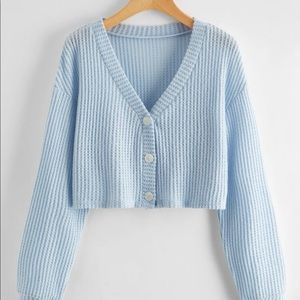 SHEIN Plus Size Waffle Knit Cardigan